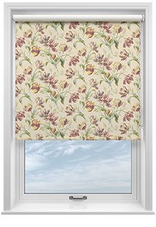 Laura Ashley Gosford, Cranberry - Twist&Fit Roller Blind